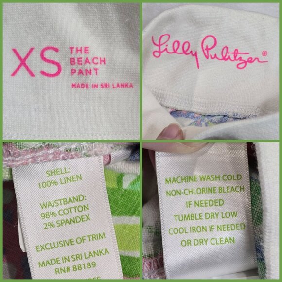 Lilly Pulitzer ✦ Beach Pant ✦ Colorful Paisley Print Drawstring Waist Relaxed XS - Picture 11 of 13